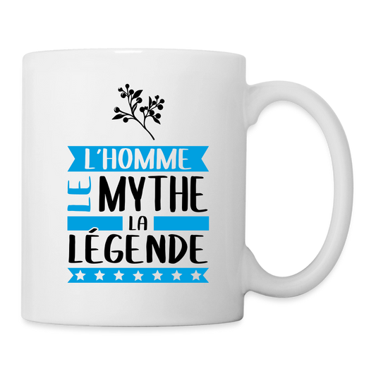 Mug blanc Guy rébus – L’homme, le mythe, la légende - blanc
