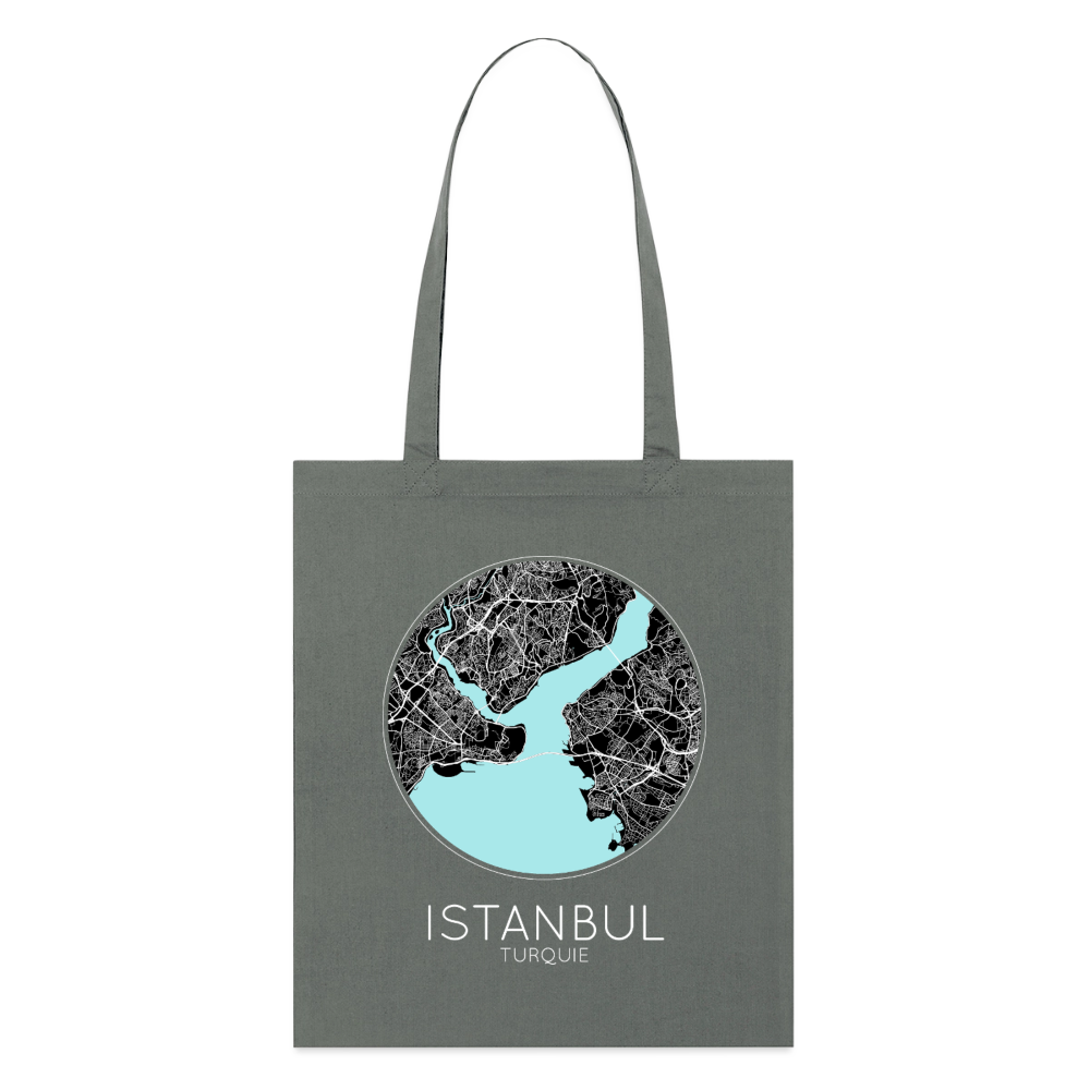 Tote Bag Istanbul Bio – Plan d’Istanbul - charbon