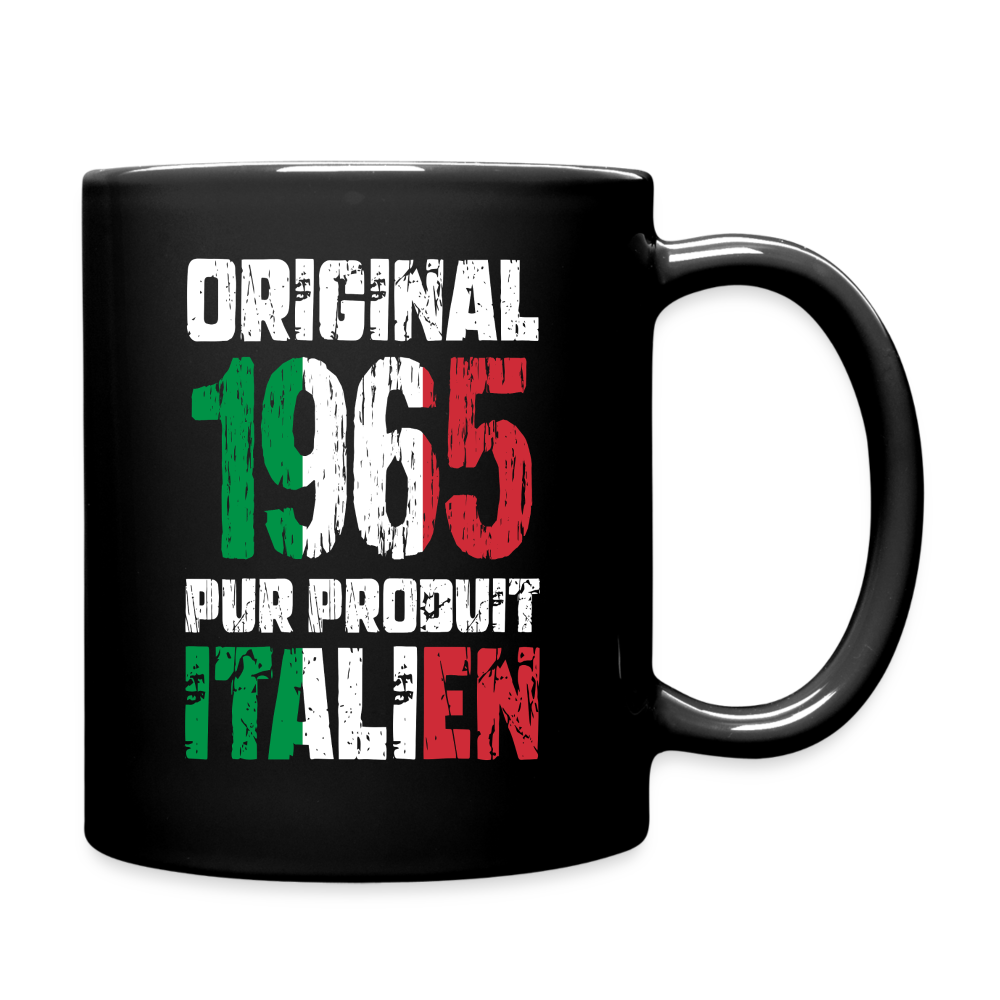 Mug uni - Anniversaire 60 Ans - Original 1965 - Pur produit Italien - noir