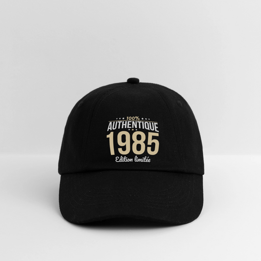 Casquette classique - Anniversaire 40 Ans - 100% Authentique 1985 - noir/noir