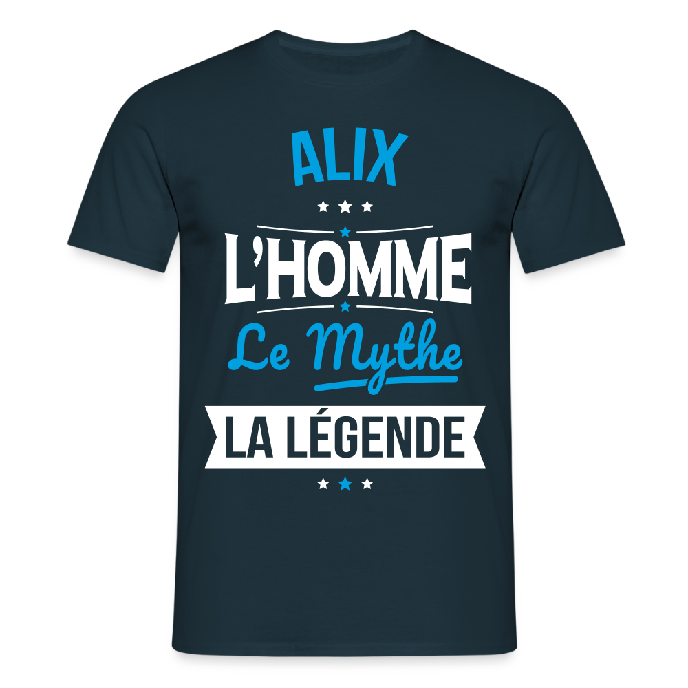 T-shirt Homme - Alix - l'Homme - le Mythe - la Légende - marine
