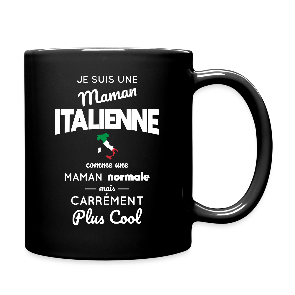 Mug uni - Maman Italienne plus cool - noir
