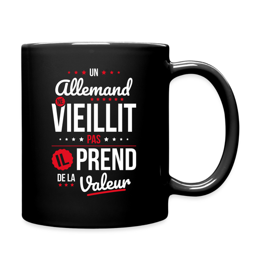 Mug uni - Un Allemand ne vieillit pas - noir