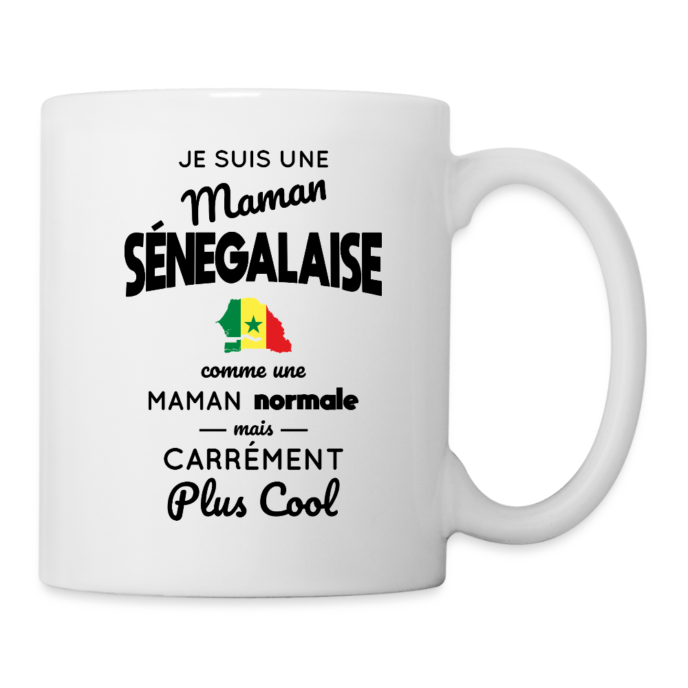 Mug blanc - Maman Sénégalaise plus cool - blanc