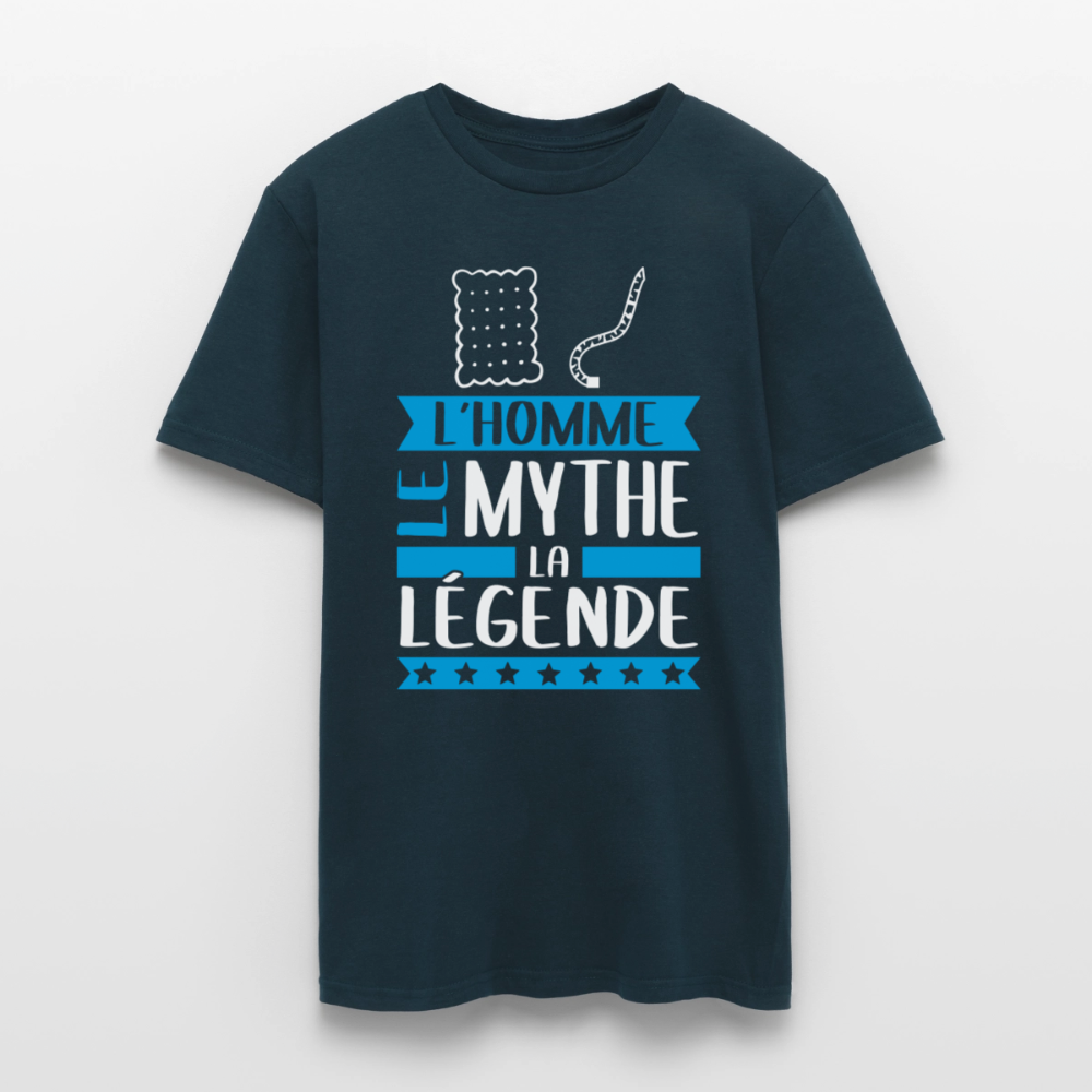 T-shirt homme Luc rébus – L’homme, le mythe, la légende - marine