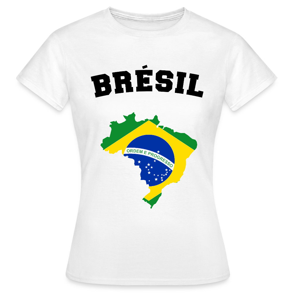 T-shirt Femme coloris clair - Brésil - blanc