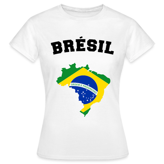 T-shirt Femme coloris clair - Brésil - blanc