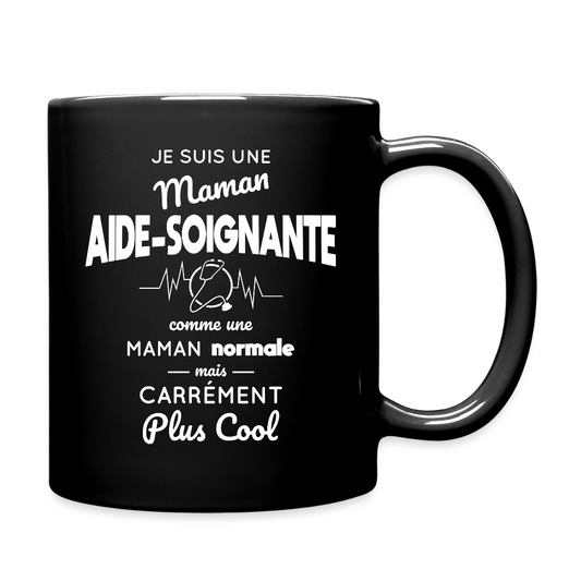 Mug uni - Maman aide-soignante plus cool - noir