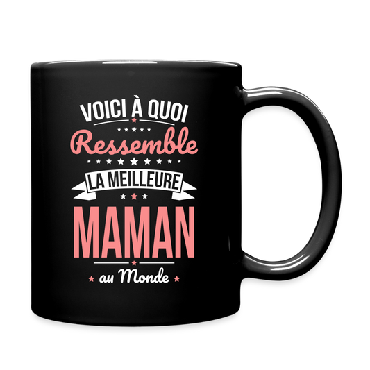 Mug uni - Voici à quoi ressemble la meilleure Maman au monde - noir