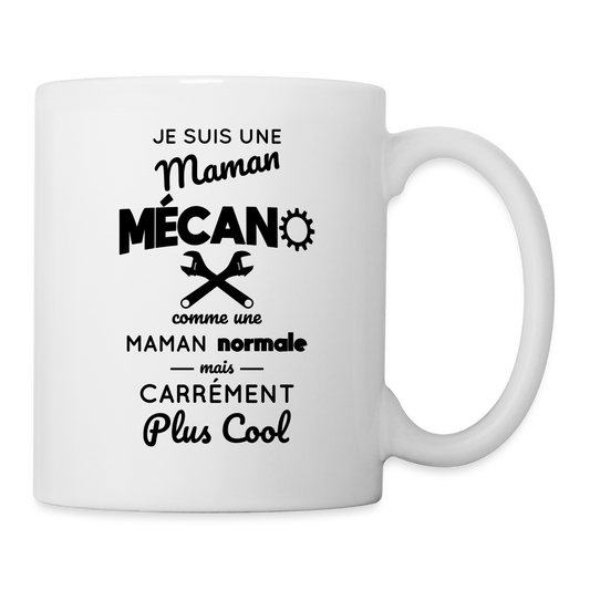 Mug blanc - Maman mécano plus cool - blanc