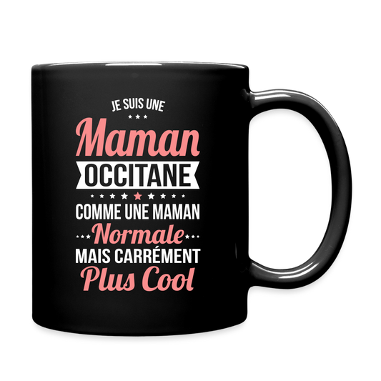 Mug uni - Maman Occitane plus cool - noir