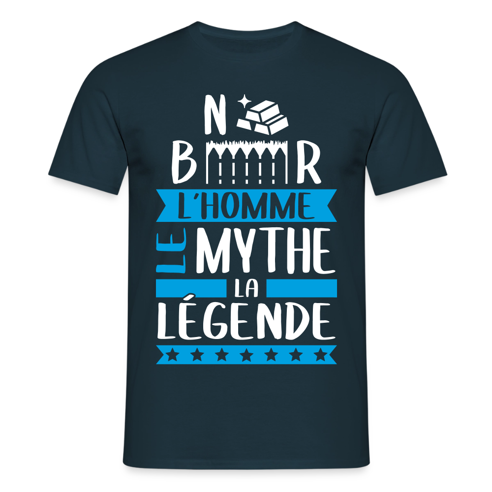 T-shirt homme Norbert rébus – L’homme, le mythe, la légende - marine