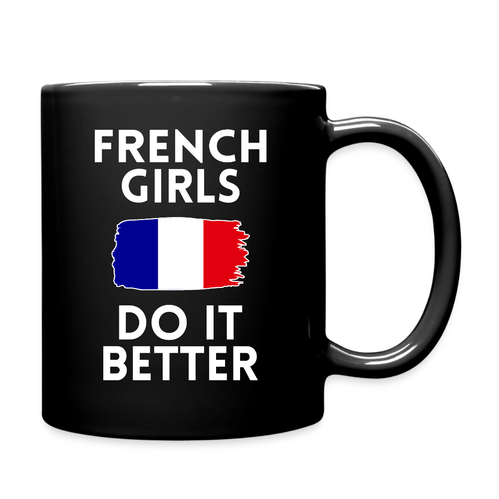 Mug uni - French Girls Do It Better - noir