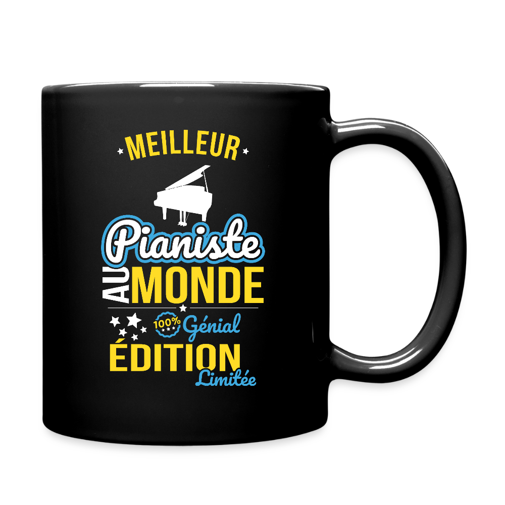 Mug uni - Meilleur Pianiste au monde - 100% génial - noir