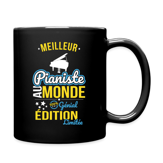 Mug uni - Meilleur Pianiste au monde - 100% génial - noir