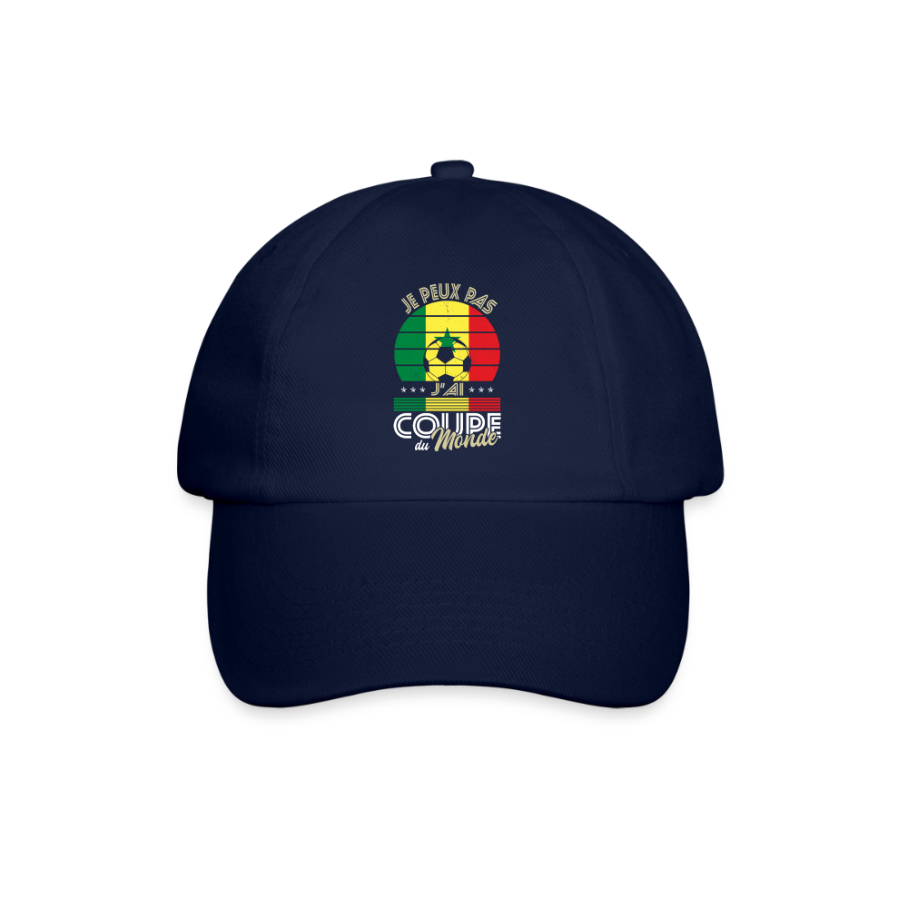 Casquette classique - Je peux pas j'ai Coupe du Monde - Sénégal - bleu/bleu