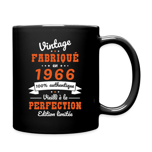 Mug anniversaire homme 60 ans – Vintage 1966 - noir