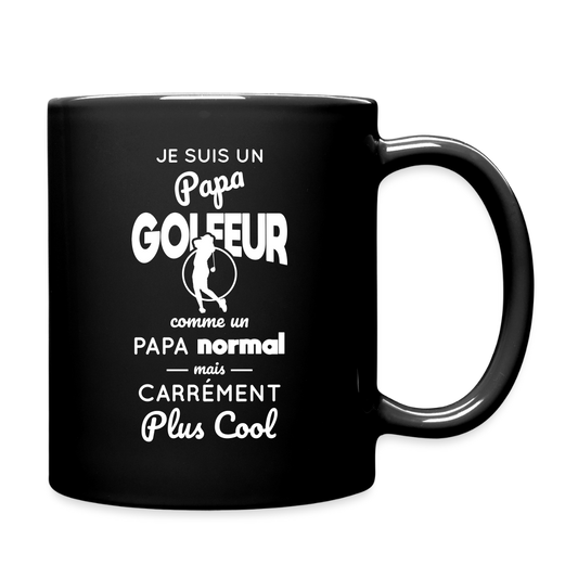 Mug uni - Papa golfeur plus cool - noir