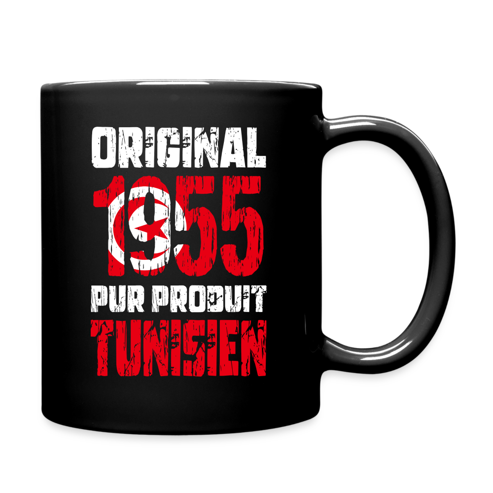 Mug uni - Anniversaire 70 Ans - Original 1955 - Pur produit Tunisien - noir