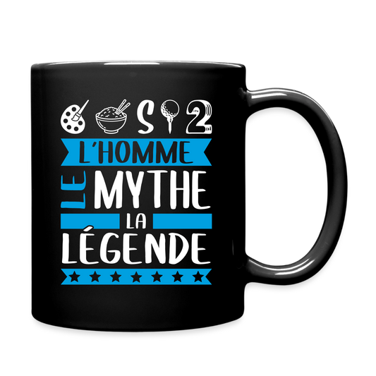 Mug uni Aristide rébus – L’homme, le mythe, la légende - noir