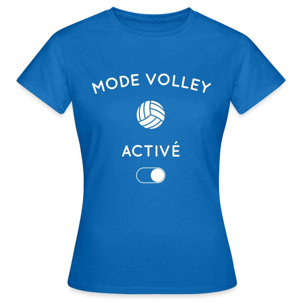 T-shirt Femme - Mode volley activé - bleu royal