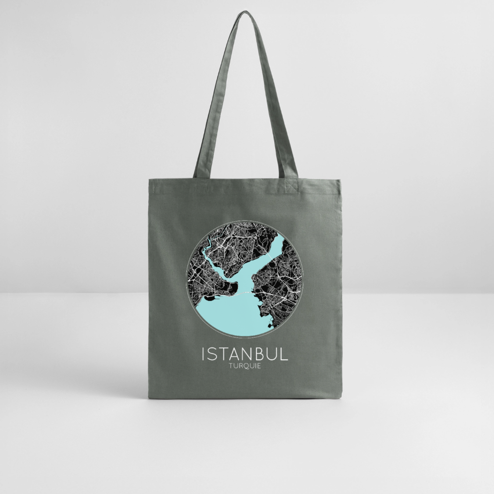 Tote Bag Istanbul Bio – Plan d’Istanbul - charbon