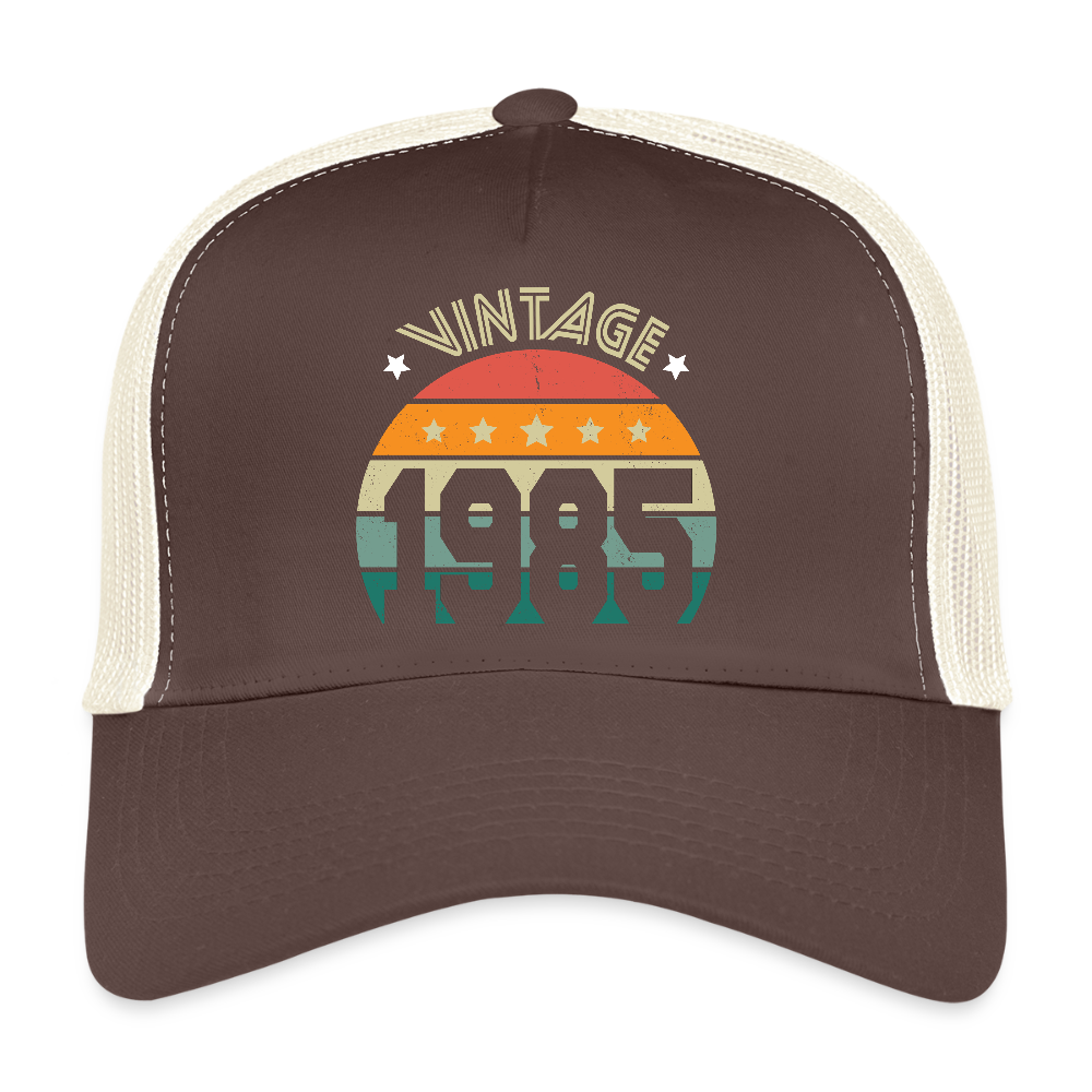 Casquette Trucker - Anniversaire 40 Ans - Vintage 1985 - marron/beige