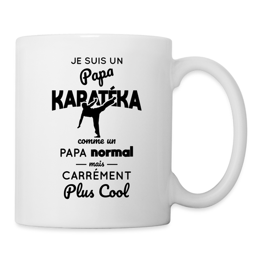 Mug blanc - Papa karatéka plus cool - blanc