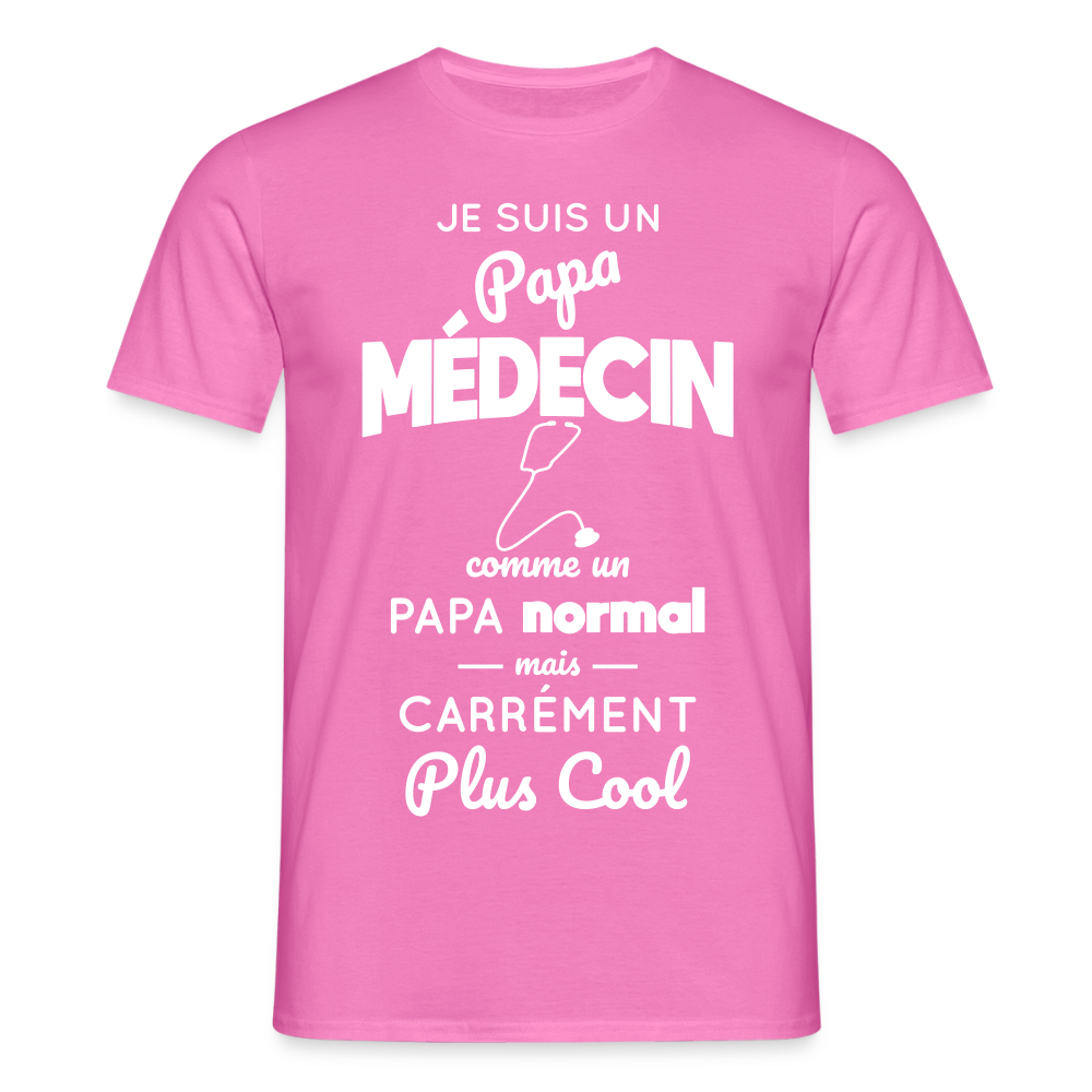 T-shirt Homme - Papa médecin plus cool - rose