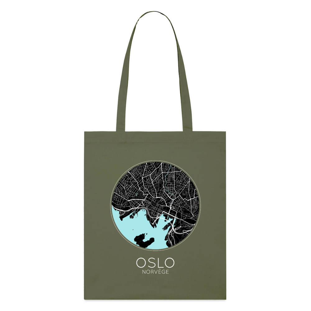 Tote Bag Oslo Bio – Plan d’Oslo - kaki