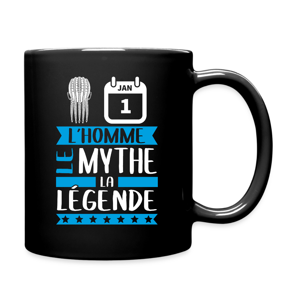 Mug uni Nathan rébus – L’homme, le mythe, la légende - noir