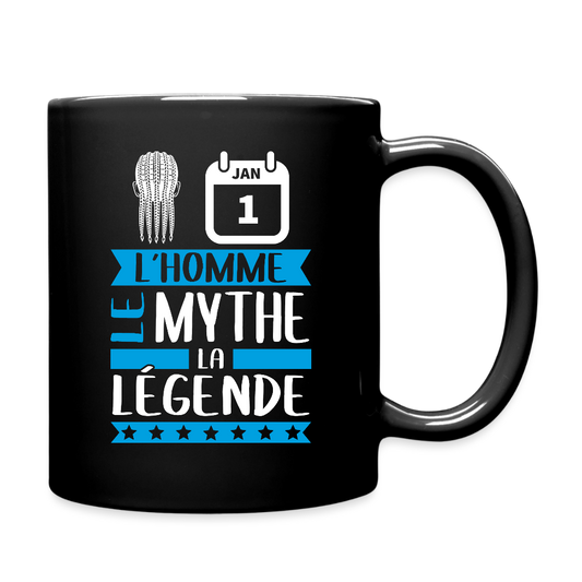 Mug uni Nathan rébus – L’homme, le mythe, la légende - noir