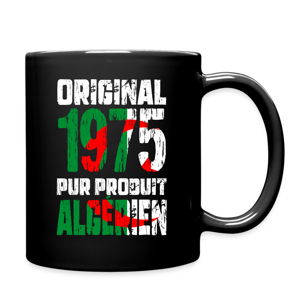 Mug uni - Anniversaire 50 Ans - Original 1975 - Pur produit Algérien - noir