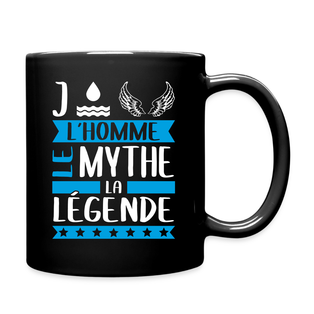 Mug uni Joël rébus – L’homme, le mythe, la légende - noir
