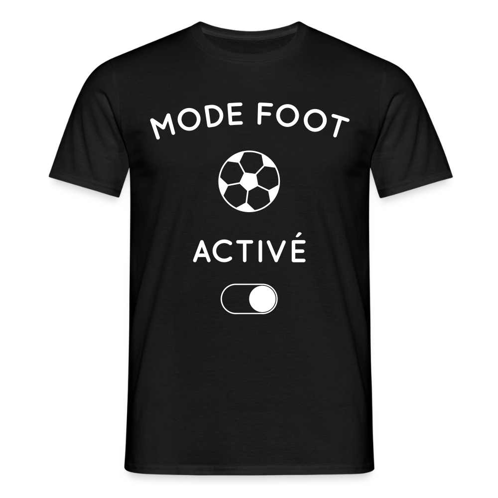 T-shirt Homme - Mode foot activé - noir