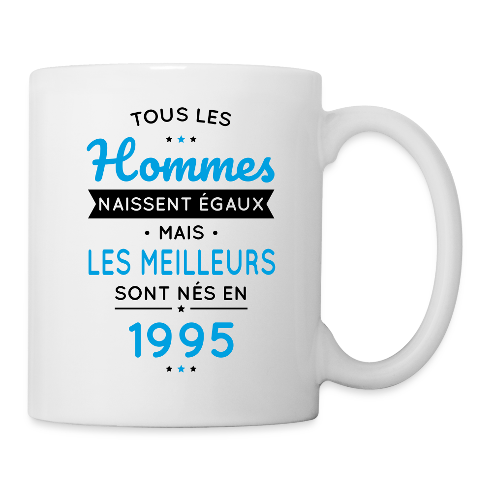 Mug blanc - Anniversaire 30 Ans - Les meilleurs sont nés en 1995 - blanc