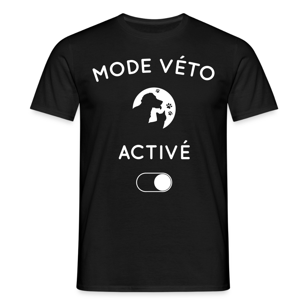 T-shirt Homme - Mode véto activé - noir