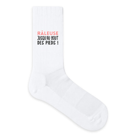 Chaussettes humour “Râleuse jusqu’au bout des pieds” - face_0