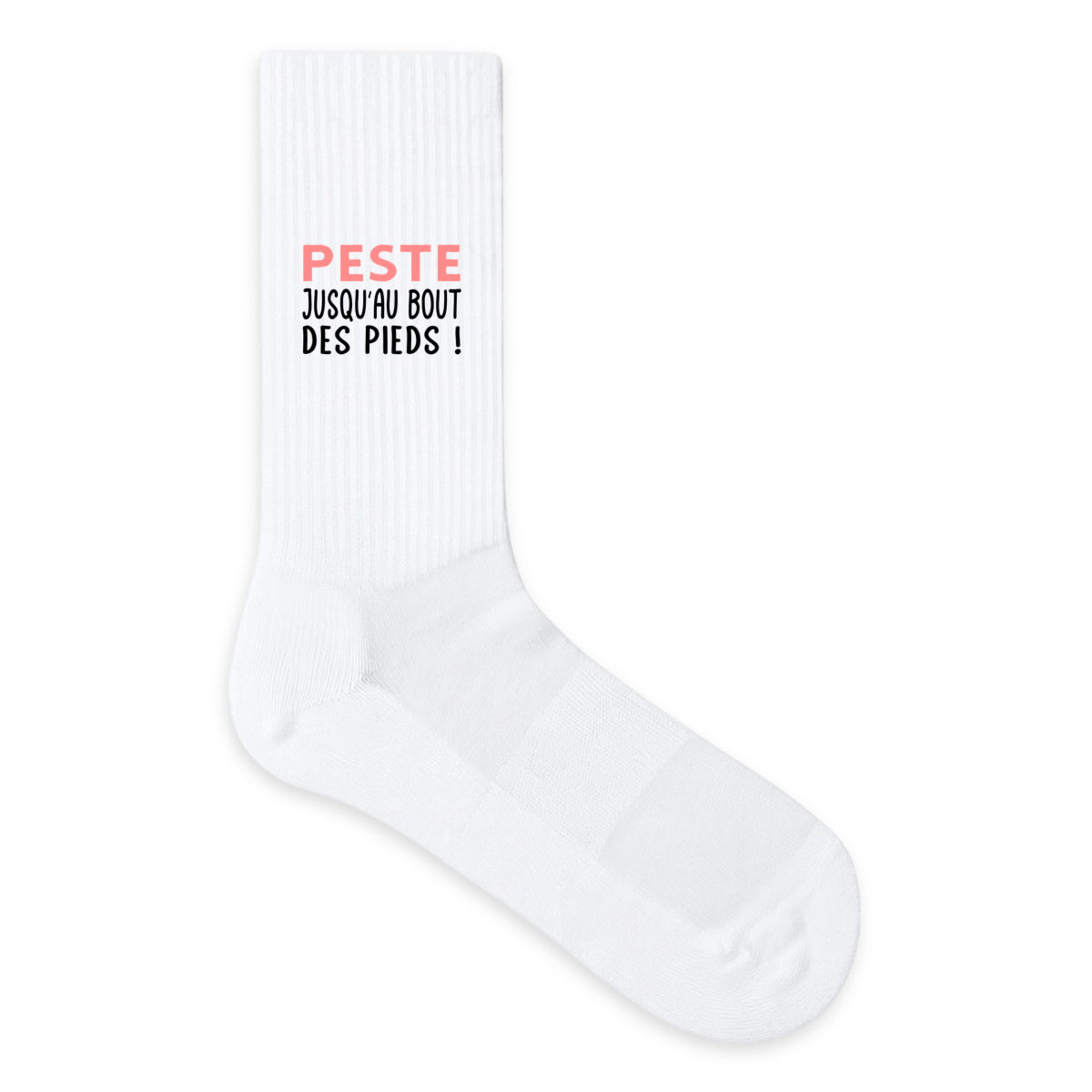 Chaussettes humour “Peste jusqu’au bout des pieds” - face_0