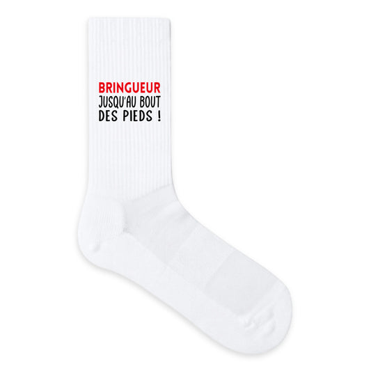 Chaussettes humour “Bringueur jusqu’au bout des pieds” - face_0