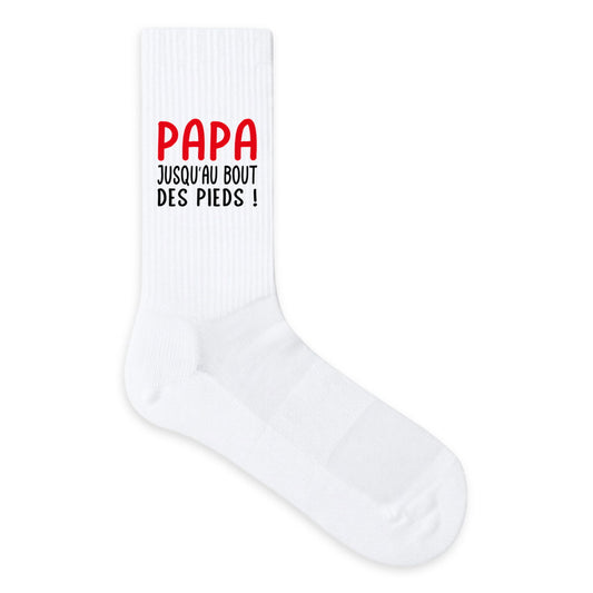 Chaussettes Fête des Pères - Papa jusqu'au bout des pieds - face_0