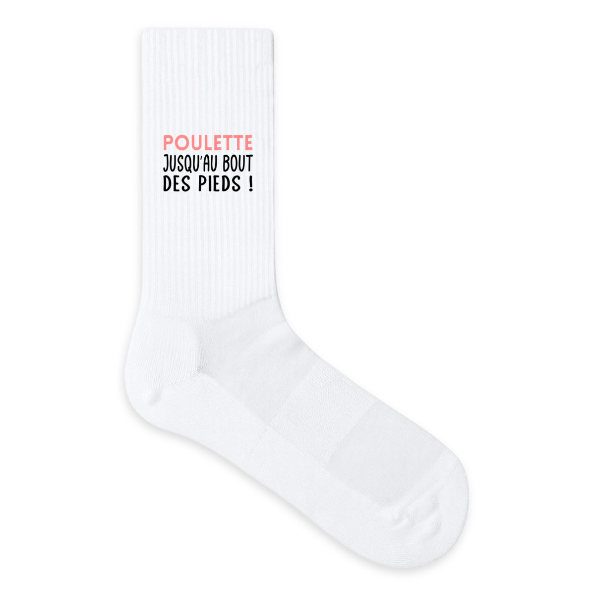 Chaussettes humour “Poulette jusqu’au bout des pieds” - face_1