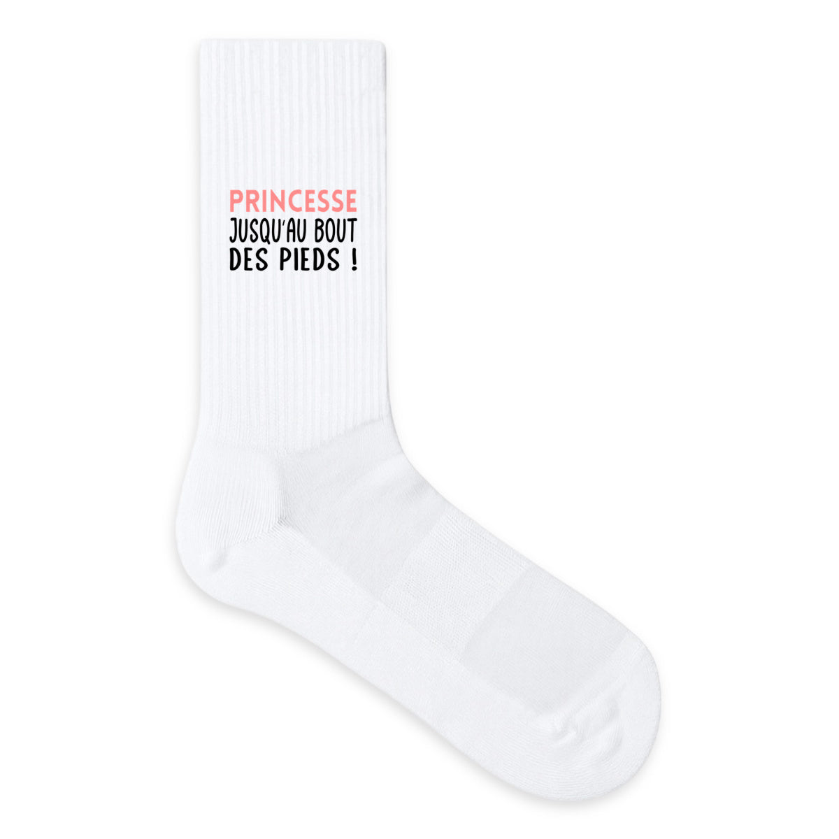 Chaussettes humour “Princesse jusqu’au bout des pieds” - face_1