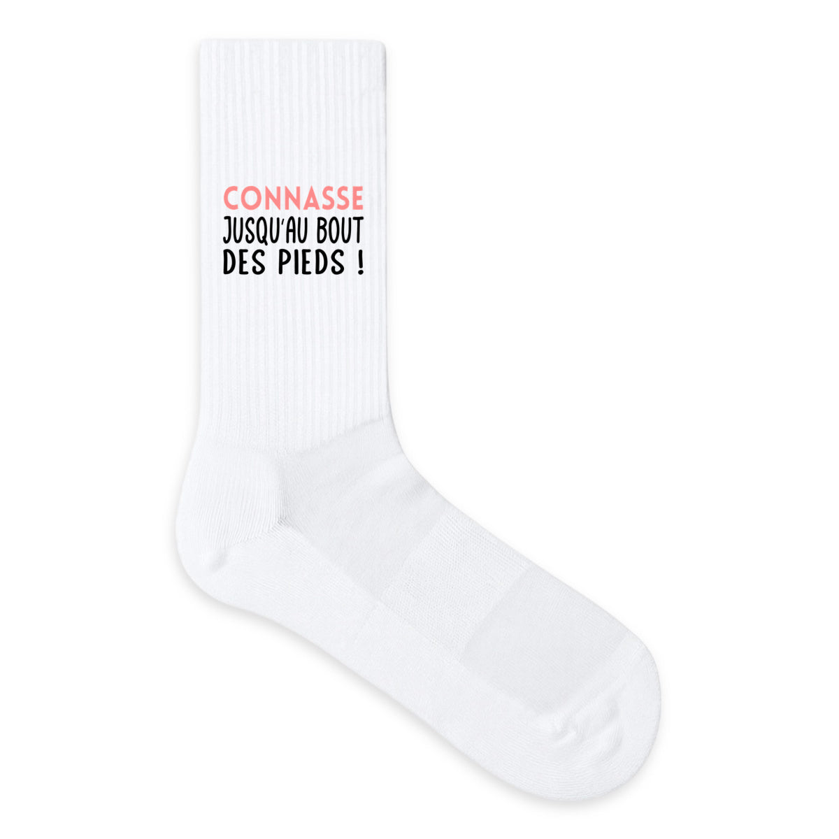 Chaussettes humour “Connasse jusqu’au bout des pieds”  - face_1