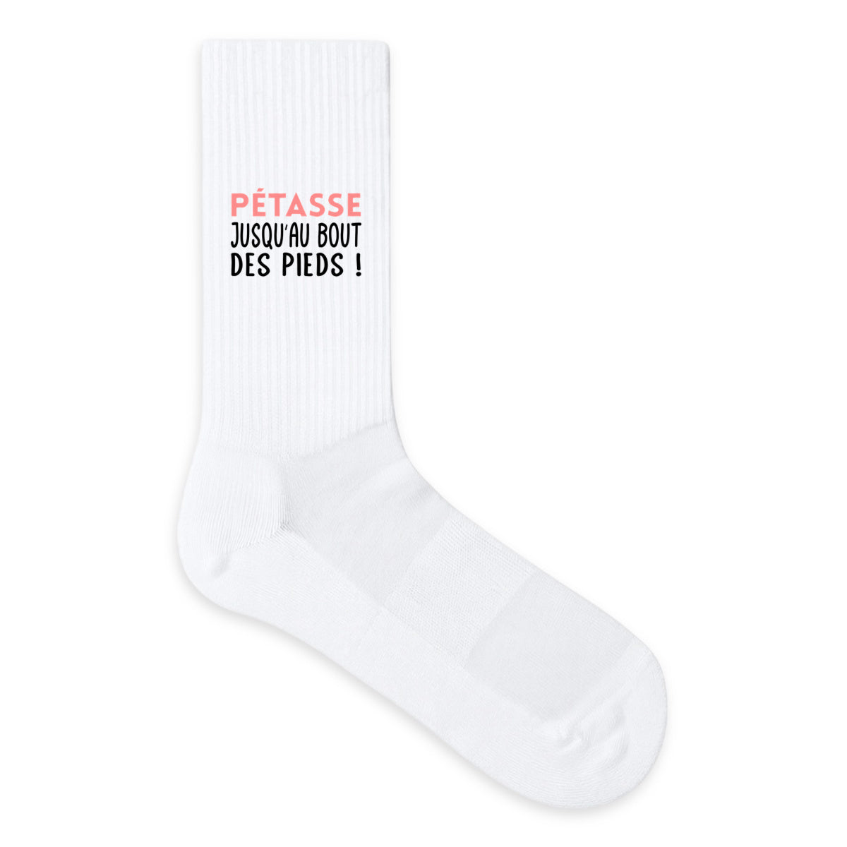 Chaussettes humour “Pétasse jusqu’au bout des pieds” - face_1