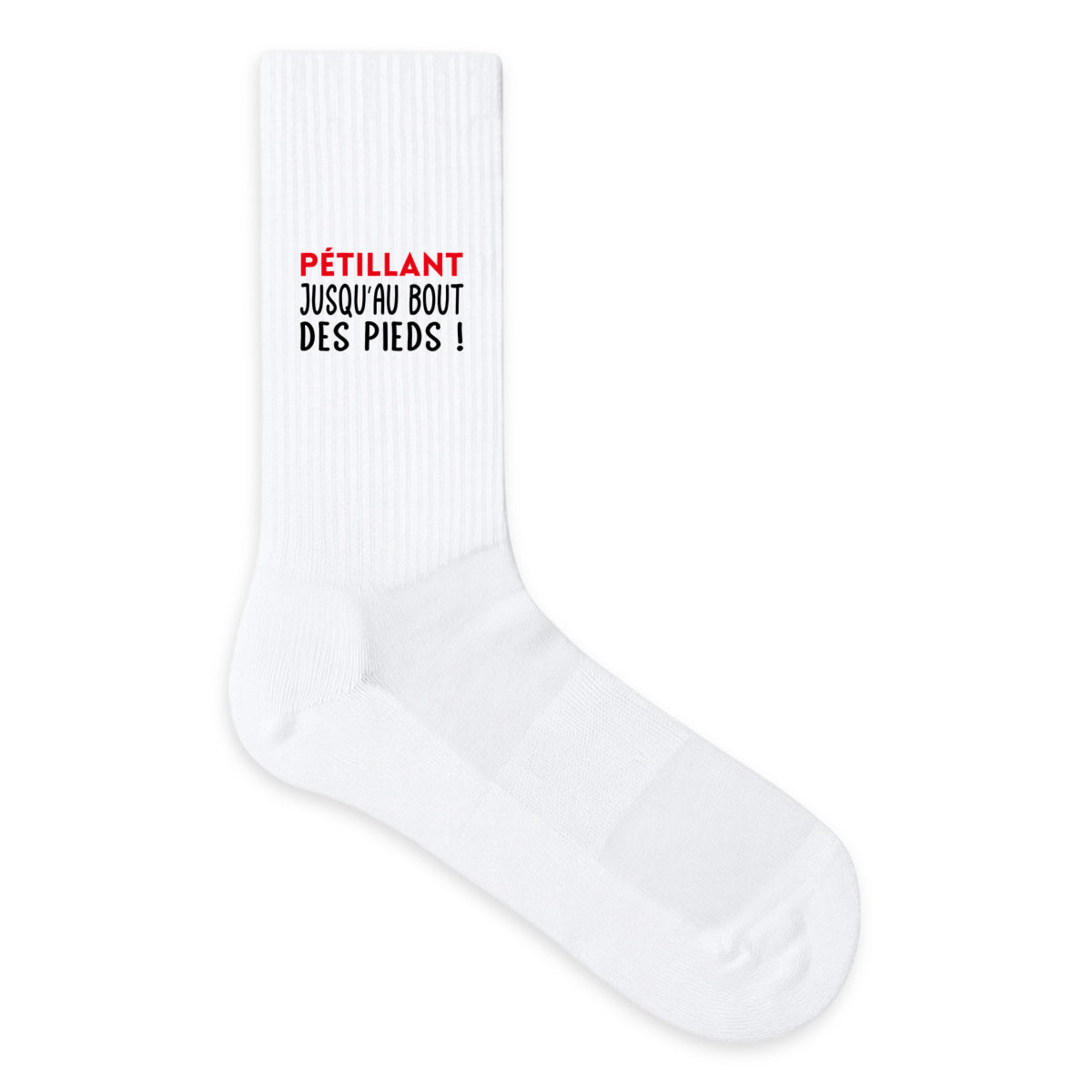 Chaussettes humour “Pétillant jusqu’au bout des pieds” - face_1